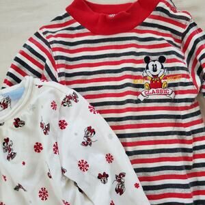 Vintage Mickey & Minnie Romper Bundle 9-12 months